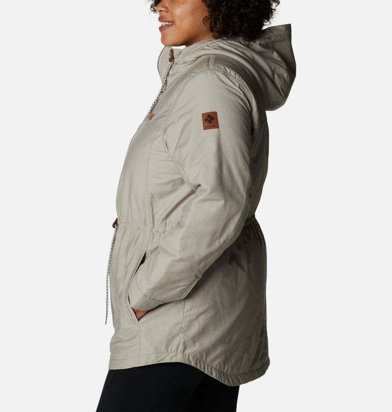 Women's Columbia Chatfield Hill Jackets Grey | Plus Size CA-Q43A0